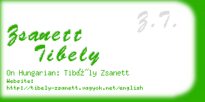 zsanett tibely business card